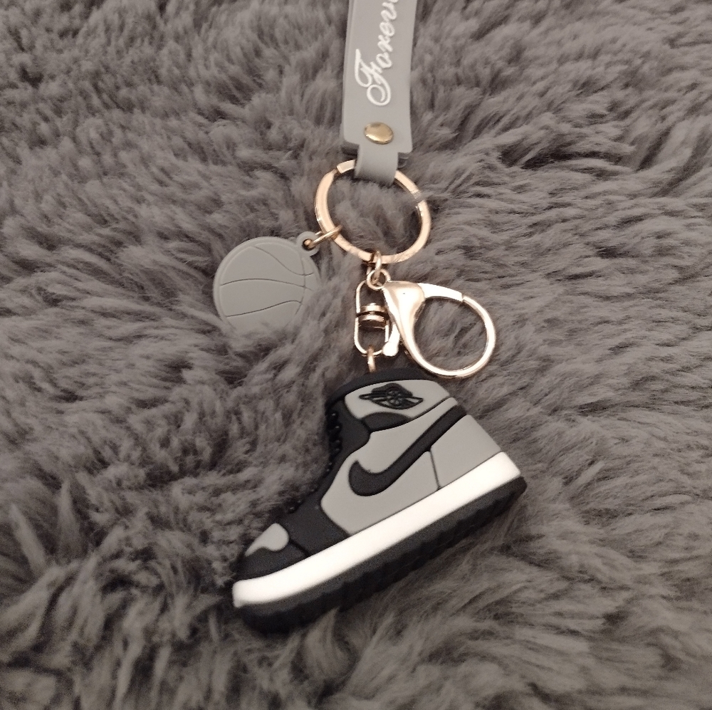Nike Air Jordan Black & Gray KeyChain.